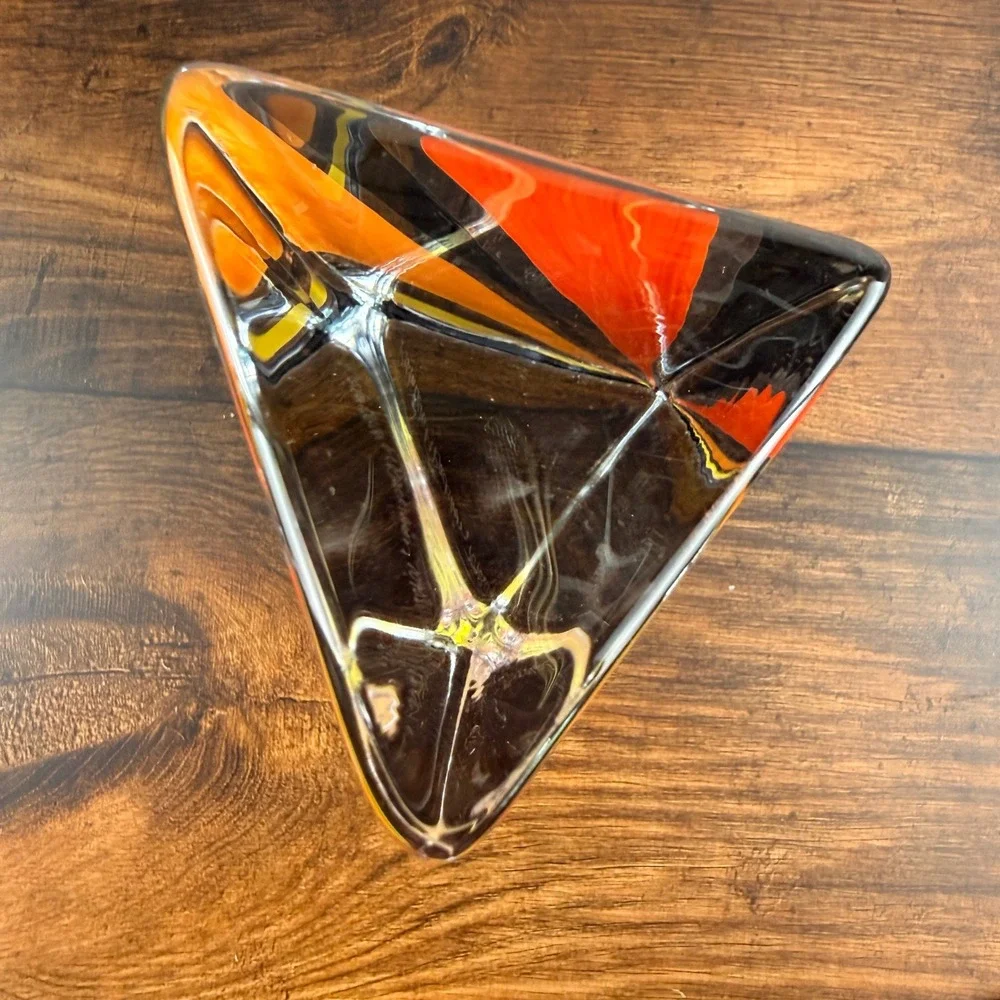 Kosta Boda Kaleidoscope Art Glass Sculpture Monika Backström Signed